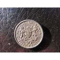 Кения. 50 центов.1989. С 20 копеек. Распродажа коллекции. Смотрите другие лоты.