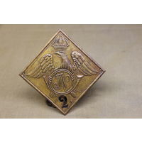 Киверная бляха армии НАПОЛЕОНА, линейный полк. ВОЙНА 1812 год. Распродажа коллекции вещей. С РУБЛЯ! АУКЦИОН!