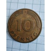 Германия ФРГ 10 пфеннигов 1978 G