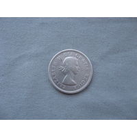 Канада 25 центов 1959 год  Елизавета II от 1 рубля без минимальной цены