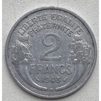 Франция 2 франка 1948 г. B