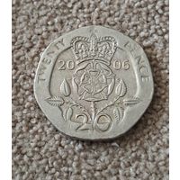 Великобритания 20 пенсов, 2006