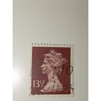 Великобритания 1971 Профиль королевы Елизаветы II, созданный на основе скульптуры Арнольда Машина