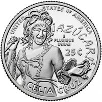 США 25 центов, 2024 D Селия Крус UNC