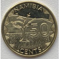 Намибия 50 центов 2025 г.