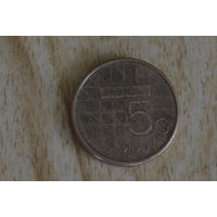 Нидерланды 5 гульденов 1989