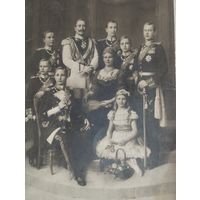 Фото ПМВ . Кайзер Вильгельм II (император Германии)с  семьёй.Оригинал!