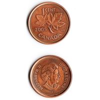 1 цент Канада 2005 (P) года