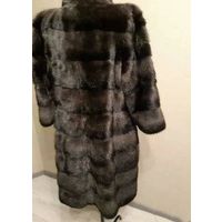 ИТАЛЬЯНСКАЯ НОРКОВАЯ ШУБА. Бренд "Daminelli". ДЛИНА - 88 см.