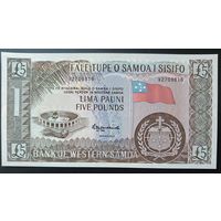 РАСПРОДАЖА КОЛЛЕКЦИИ. Западное Самоа 5 фунтов образца 1963 г. (официальный репринт 2020 г.)