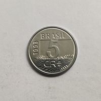 Бразилия 5 крузейро реал 1993 г.