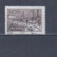 [1568] Финляндия 1942. Культура.Архитектура.Мост в Тампере. Гашеная марка.