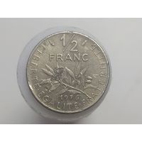 1/2 франка Франция 1976 год  лот 40