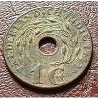 Голландская Ост-Индия 1 цент, 1945    Р      ( 2-2-3 )