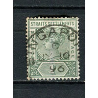 Британские колонии - Стрейтс-Сетлментс - 1892/1899 - Королева Виктория 1С - [Mi.64] - 1 марка. Гашеная.  (Лот 26Gx)-T4P25