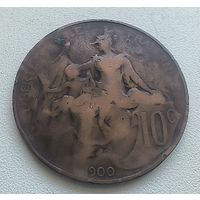 Франция 10 сантимов 1900 7-12-1