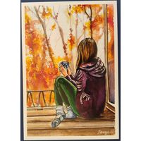 Окно в осень. Т.Иванова. Россия.