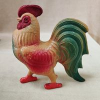 Игрушка Петух, целлулоид. СССР