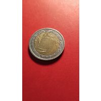 2 Евро 2004. Италия. 50 лет Всемирной Продовольственной программы С рубля. (03)