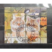 Чад. 2011 год. Фауна. Кошки (блок) (1234)