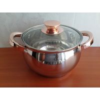 Кастрюля со Стеклянной Крышкой - 2,1 литра.