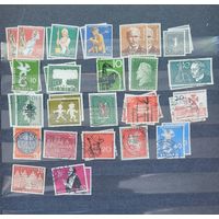 ФРГ - 1958- Годовой набор - 21 марок -большинство чистые+ гашеные в подарок