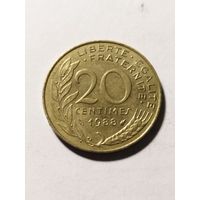 Франция 20 сантим 1988