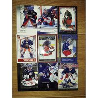 Хоккейные карточки.НХЛ. ВРАТАРИ.Columbus Blue Jackets. 11 КАРТ