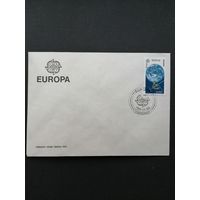 Польша 1991 КПД с маркой "Европейское освоение космоса" (спецгашение) Mi.3331 каталог 1.00 евро