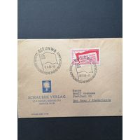 ГДР 1958 Конверт с маркой "40 лет коммунистической партии Германии (KPD)" (спецгашение) Mi.672 каталог 15.00 евро