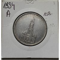 Германия 5 рейхсмарок 1934 A, серебро