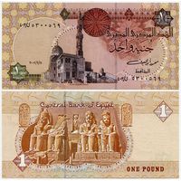 Египет. 1 фунт (образца 11.02.2002 года, P50f, UNC)