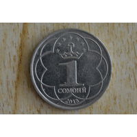 Таджикистан 1 сомони 2018 с 1 руб
