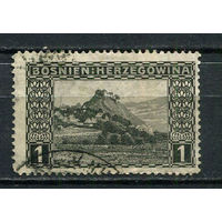 Босния и Герцеговина (Австро-венгерская администрация) - 1906 - г. Добой 1H - (есть надрыв) - [Mi.29] - 1 марка. Гашеная.  (Лот 10HJ)-T41P50