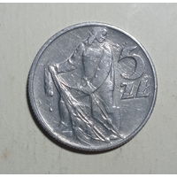 Польша 5 злотых 1959 год рыбак