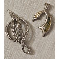 Брошь.  Подвеска. Винтаж. Цена за 1шт.