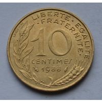 Франция, 10 сантимов 1988 г.