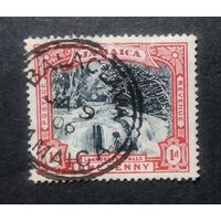Великобритания\169в\ Ямайка 1901 водопад. Штемпель BALACLAVA