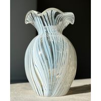 Ваза Федорков цветное стекло винтаж 13см