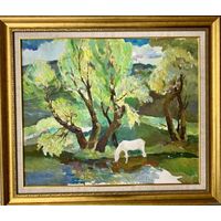 Гугель А.С. "Весна", 1984г. Холст, масло. Размер 70х84 см.