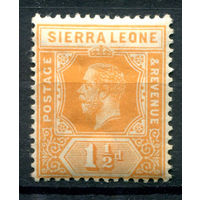 Британские колонии - Сьерра-Леоне - 1912г. - король Георг V, 1 1/2 P - 1 марка - MH [Mi 83]. #4-B5-130-A-1