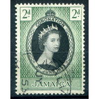 Британские колонии - Ямайка - 1953г. - коронация королевы Елизаветы II - 1 марка - полная серия, гашёная [Mi 155]. #2-Bc-40-A-1