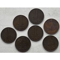 Нидерланды 1 цент 1948 г. Цена за 1 шт.
