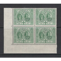 Ямайка 1945** Конституция Король Георг VI Квартблок Mi#137с