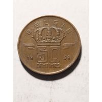 Бельгия 50 сентим 1954