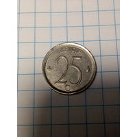 25 сантимов Бельгия 1965 год