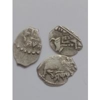 Копейки Пётр I  1701 г, 1703 г, 1708 г.