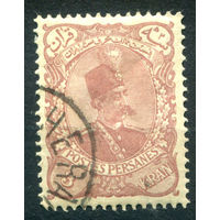 Персия (Иран) - 1899г. - шах Музаффар ад-Дин, 3 К - 1 марка - гашёная с клеем [Mi 121]. #4-W1-111-A-1