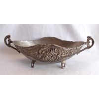 Конфетница Фруктовница Ладья Серебрение 08