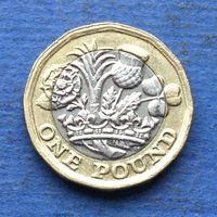 Великобритания 1 фунт 2016